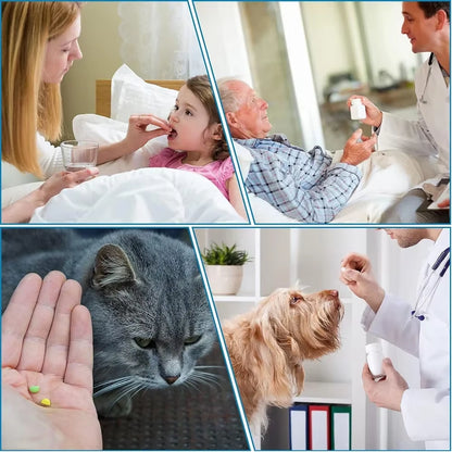 New Pill Cutter, Professional Pill Splitter for Cutting Small Pills or Large Pills in Half, Doubles as a Pill Box for Tiny Pills