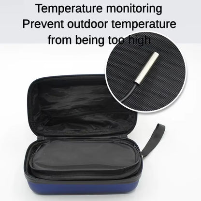 Insulin Cooler Travel Case Mini Insulin Cooler Bag Heat Insulation Temperature Display Medicine Diabetic Supplies Travel Case
