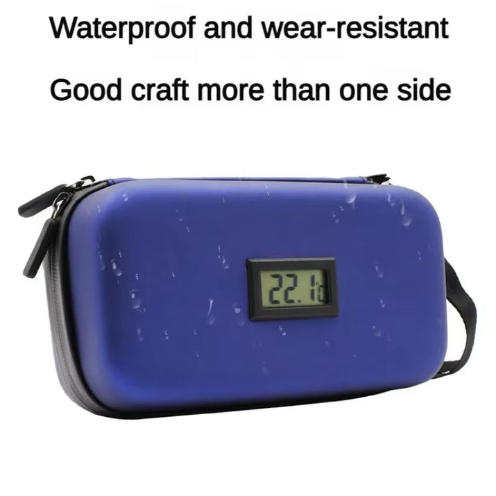 Insulin Cooler Travel Case Mini Insulin Cooler Bag Heat Insulation Temperature Display Medicine Diabetic Supplies Travel Case