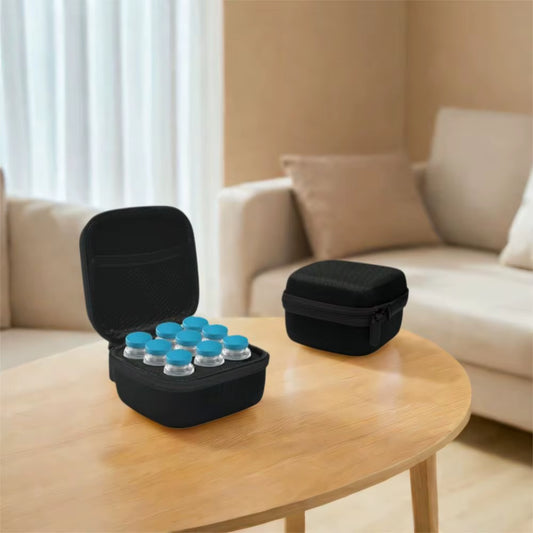 10ML 9 Vials Storage Case EVA Waterproof Insulin Vial Protector Wear-Resistant Large Capacity Essentials Oil Case for Home