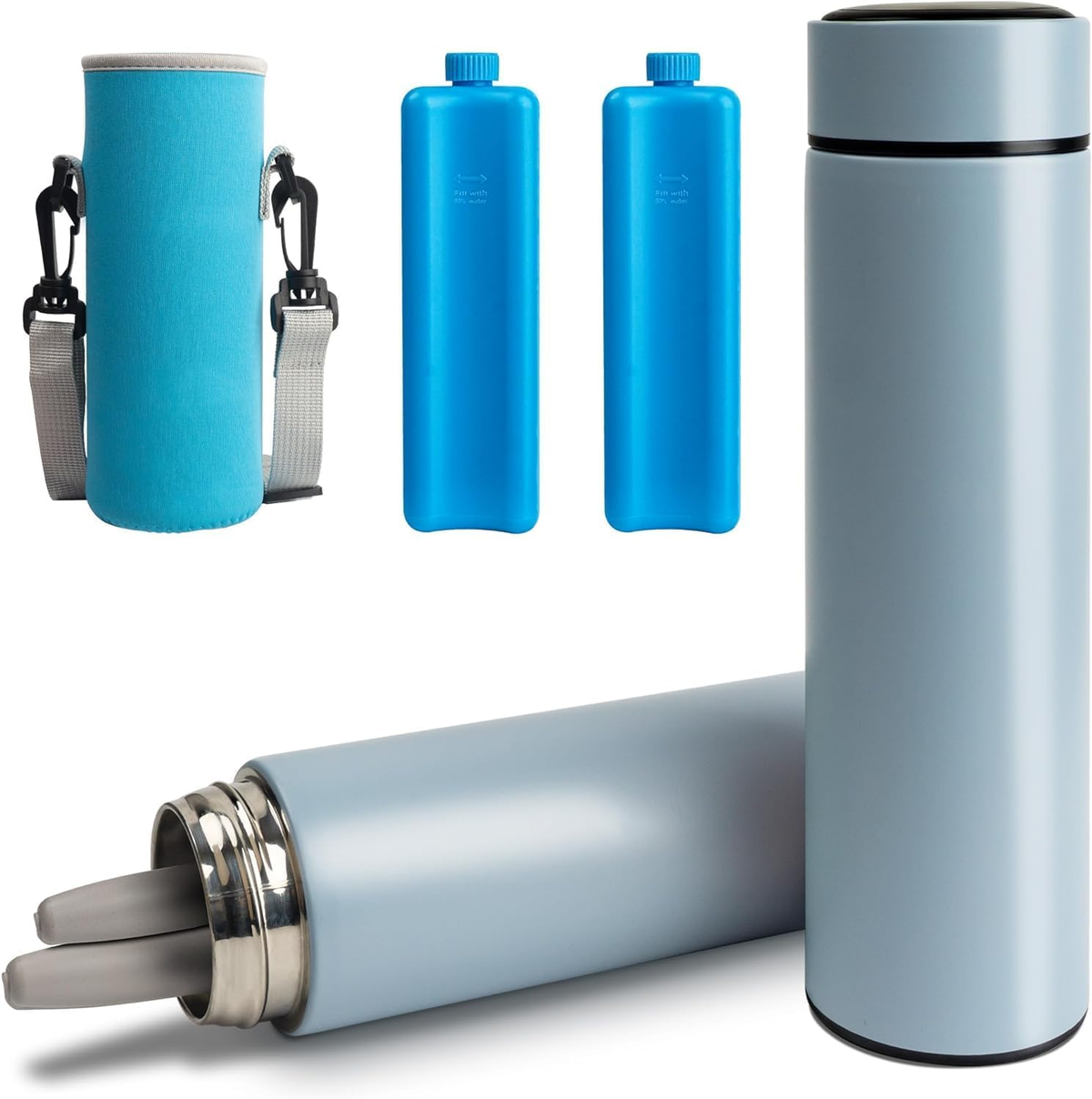 Insulin Pens Cooler Travel Case, TSA Approved Medicine Cooler with 2 Biogel Ice